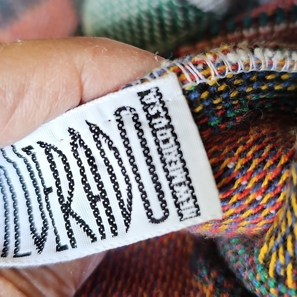 Colorful Patchwork Tapestry Button-Up Jacket By Claire Murray SILVERADO USA. - Picture 8 of 10